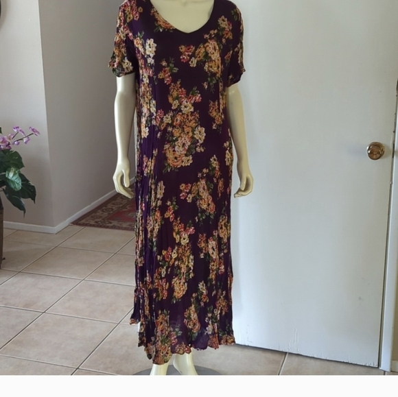 Woman Within Plus Size Colorful Maxi Dress - Picture 3 of 11